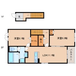 アストラル　ファインⅠの物件間取画像